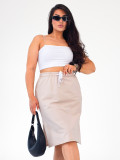 Юбка женская футер с лайкрой "ДЖУЛИЯ" КРЕМ
